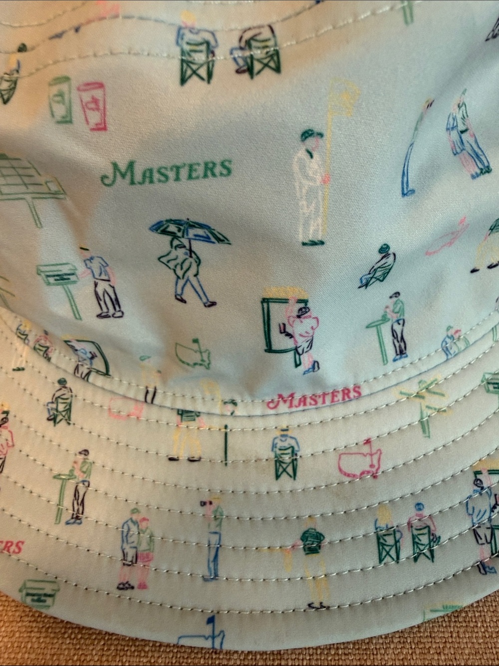 Masters Golf Print Women’s Bucket Hat - Picture 3 of 6